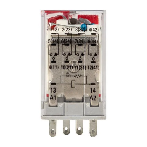 Реле промежуточное RPAt 22/4 5А 230В AC с кнопкой и мех. индикацией AVERES EKF rpat-22-4-230AC Реле промежуточное RPAt 22/4 5А 230В AC с кнопкой и мех. индикацией AVERES EKF rpat-22-4-230AC