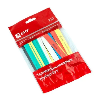 Набор трубок термоусадочных ТУТ нг тонкостен. 16/8 (7 цветов по 3шт 100мм) EKF tut-n-16 Набор трубок термоусадочных ТУТ нг тонкостен. 16/8 (7 цветов по 3шт 100мм) EKF tut-n-16
