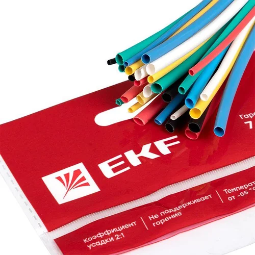 Набор трубок термоусадочных ТУТ 1/0.5; 1.5/0.75; 2/1; 2.5/1.25; 3/1.5 (6 цветов по 5шт 100мм) PROxim