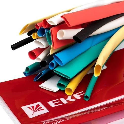 Набор трубок термоусадочных ТУТ 3/1.5; 4/2; 5/2.5; 6/3; 8/4 (6 цветов по 5шт 100мм) PROxima EKF tut-