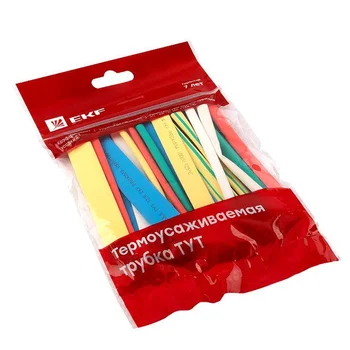 Набор трубок термоусадочных ТУТ 4/2; 6/3; 8/4; 10/5; 12/6 (7 цветов по 5шт 100мм) PROxima EKF tut-n- Набор трубок термоусадочных ТУТ 4/2; 6/3; 8/4; 10/5; 12/6 (7 цветов по 5шт 100мм) PROxima EKF tut-n-