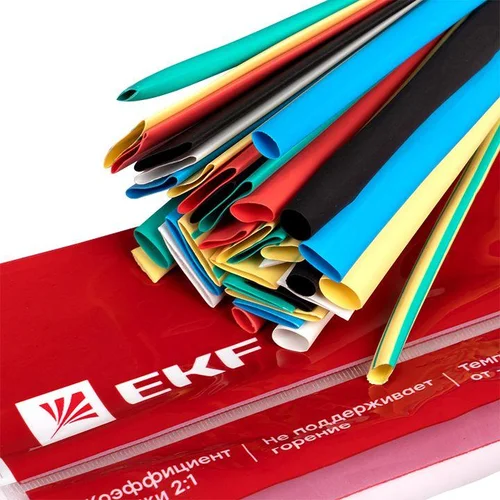 Набор трубок термоусадочных ТУТ 4/2; 6/3; 8/4; 10/5; 12/6 (7 цветов по 5шт 100мм) PROxima EKF tut-n- Набор трубок термоусадочных ТУТ 4/2; 6/3; 8/4; 10/5; 12/6 (7 цветов по 5шт 100мм) PROxima EKF tut-n-