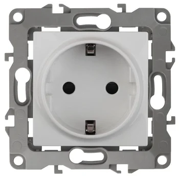 Розетка 1-м СП Эра12 12-2101-01 16А IP20 16AX 250В 2P+E Schuko механизм бел. Эра Б0014675 Розетка 1-м СП Эра12 12-2101-01 16А IP20 16AX 250В 2P+E Schuko механизм бел. Эра Б0014675