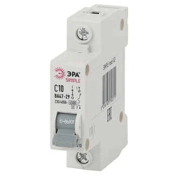 Выключатель автоматический модульный 1п C 10А 4.5кА ВА 47-29 SIMPLE-mod-02 ЭРА Б0039219