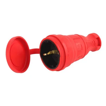 Разъем каучуковый R8-RED-IP44 с/з прямой 16А IP44 красн. Эра Б0044548 Разъем каучуковый R8-RED-IP44 с/з прямой 16А IP44 красн. Эра Б0044548