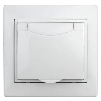 Розетка 1-м СП Plano 1-203-01 16А IP20 250В 2P+E Schuko защ. крышка бел. Intro Б0053889 Розетка 1-м СП Plano 1-203-01 16А IP20 250В 2P+E Schuko защ. крышка бел. Intro Б0053889