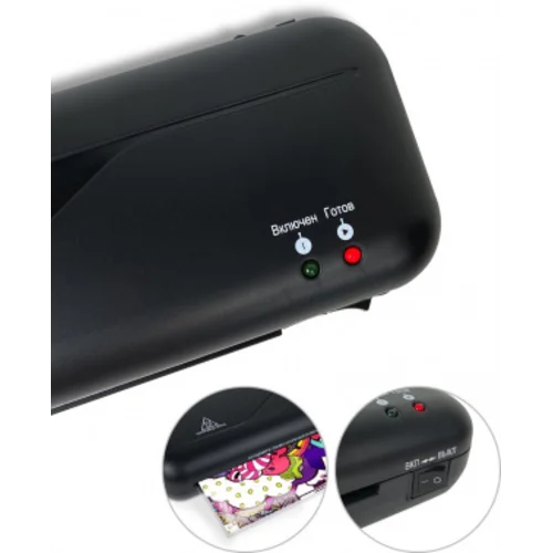 Ламинатор Heleos ЛМ_А4C черный A4 (75-150мкм) 30см/мин (2вал.) лам.фото