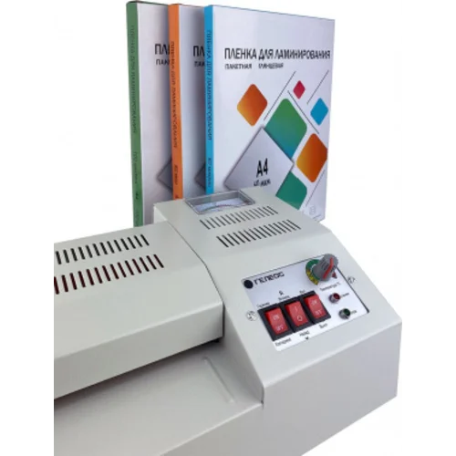 Ламинатор Heleos ЛМ_А4Про серый A4 (60-250мкм) 62см/мин (4вал.) хол.лам. лам.фото реверс