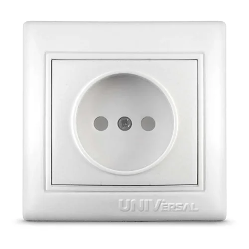 Розетка 1-м СП Севиль 16А IP20 без заземл. защ. шторки бел. UNIVersal С0047 Розетка 1-м СП Севиль 16А IP20 без заземл. защ. шторки бел. UNIVersal С0047