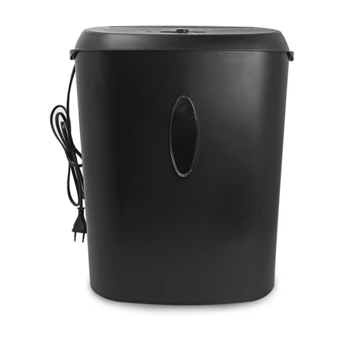 Уничтожитель документов ГЕЛЕОС УМ24-4, DIN P-4 (4 ур-нь секр.), фрагмент 3,9х38мм, 17 лист (70г/м2), CD/пл.карты/скрепки/скобы, 24 литра