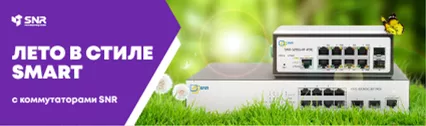 Скидка на Web Smart-коммутаторы SNR!